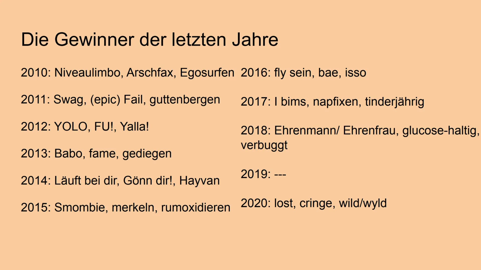 Jugendsprache
Präsentation von Iman Ahmad Inhaltsverzeichnis
-
-
Was ist Jugendsprache?
Merkmale der Jugendsprache
Funktion der Jugendsprach