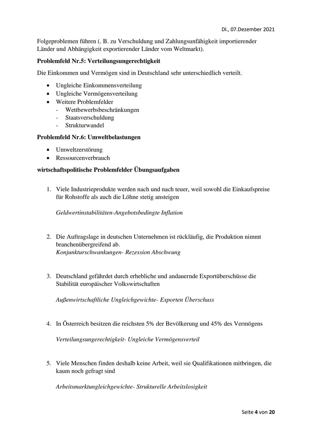 Grundlagen der Wirtschaftspolitik
Wirtschaftspolitische Problemfelder
Problemfeld Nr. 1: Konjunkturschwankungen
Unter Konjunkturschwankungen