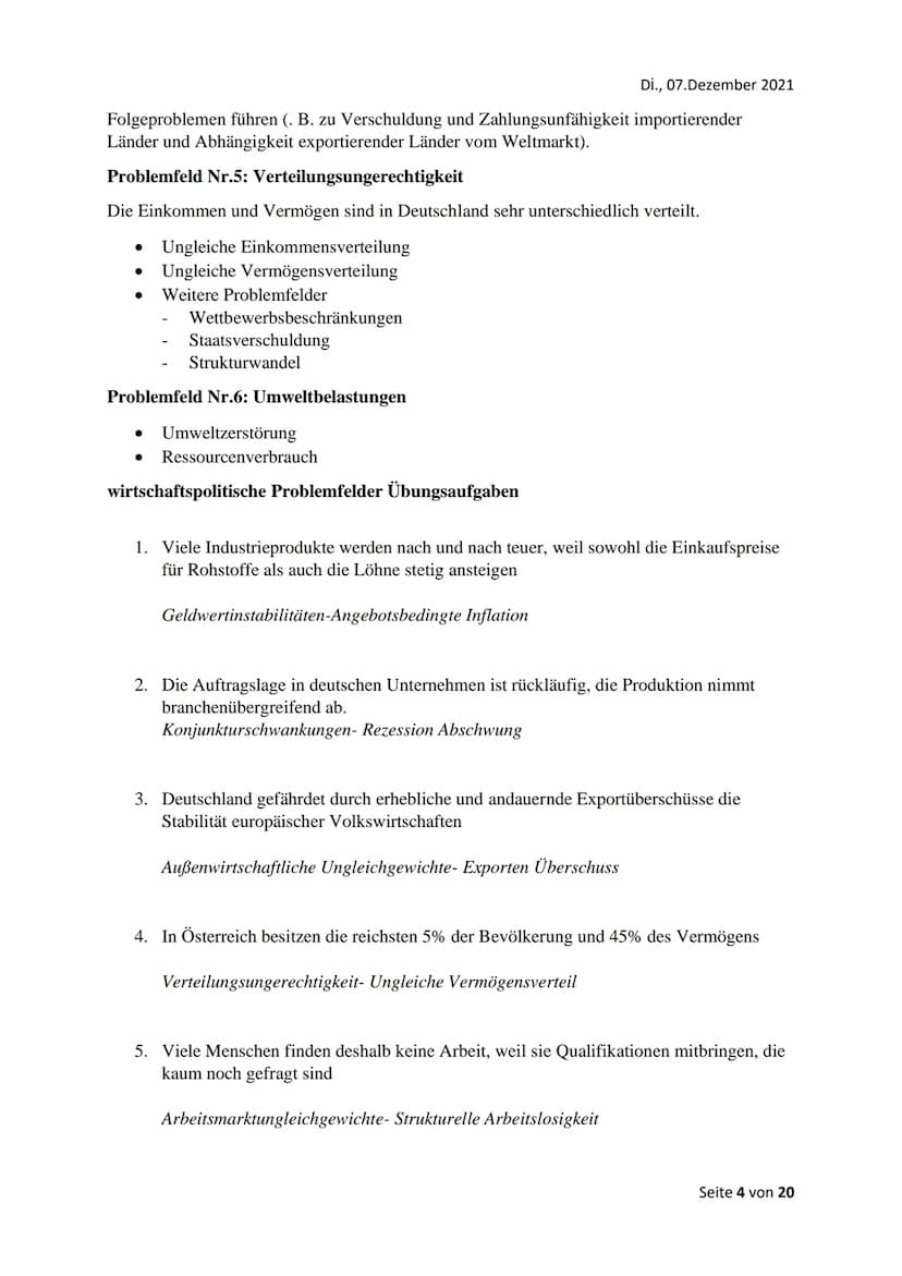 Grundlagen der Wirtschaftspolitik
Wirtschaftspolitische Problemfelder
Problemfeld Nr. 1: Konjunkturschwankungen
Unter Konjunkturschwankungen