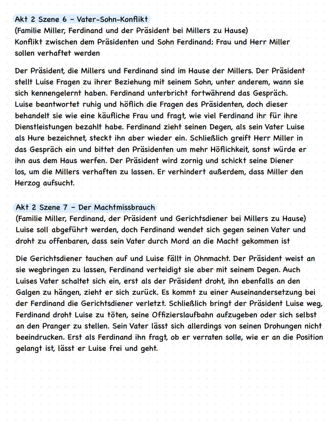Kapalle and liebe
Aufgabe
Lesen und analysieren (Personen, Ort, Inhalt) sie die Szene
1. wie sehen Luises und Ferdinand die Aussichten für i