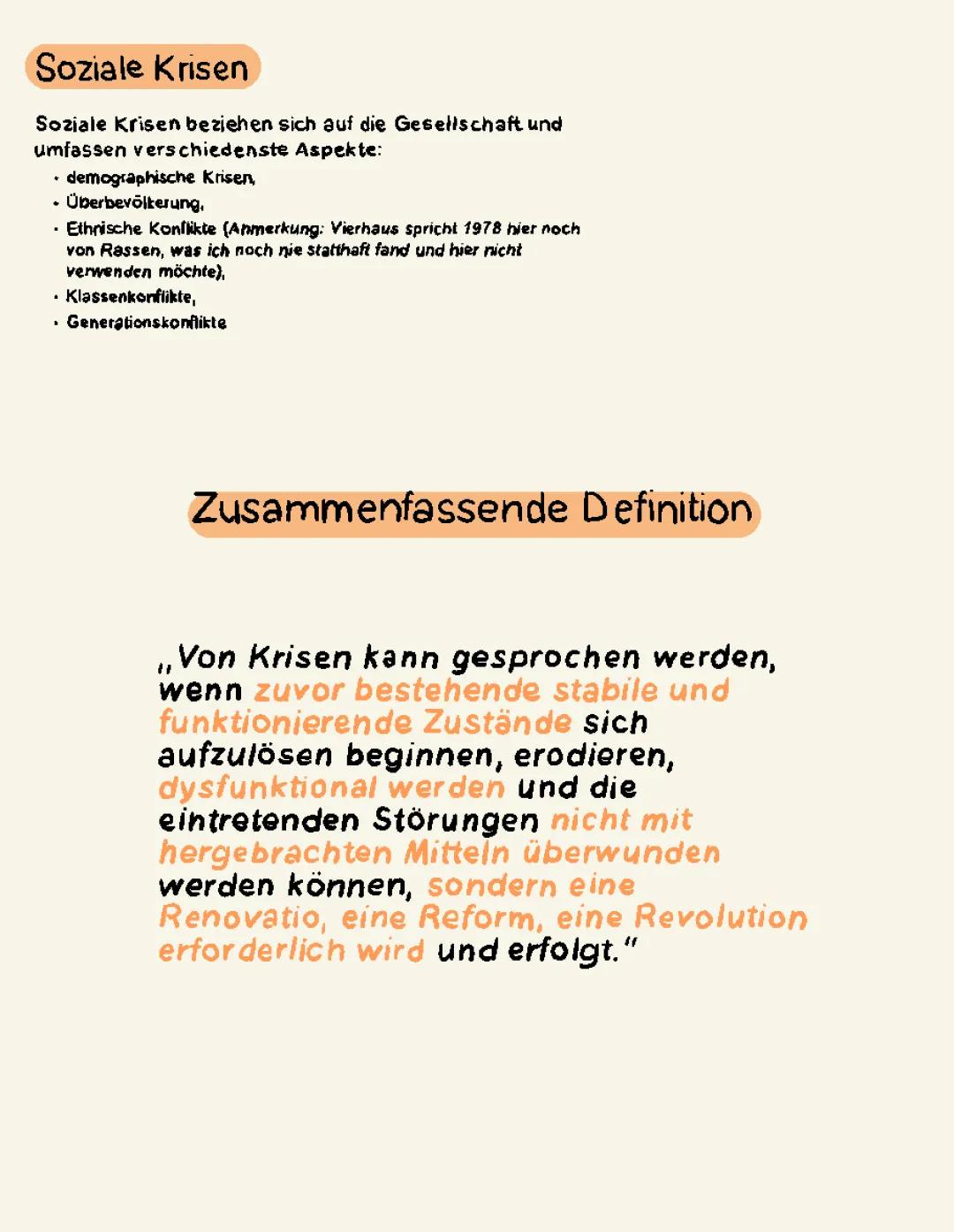 Merkmale von Krisen