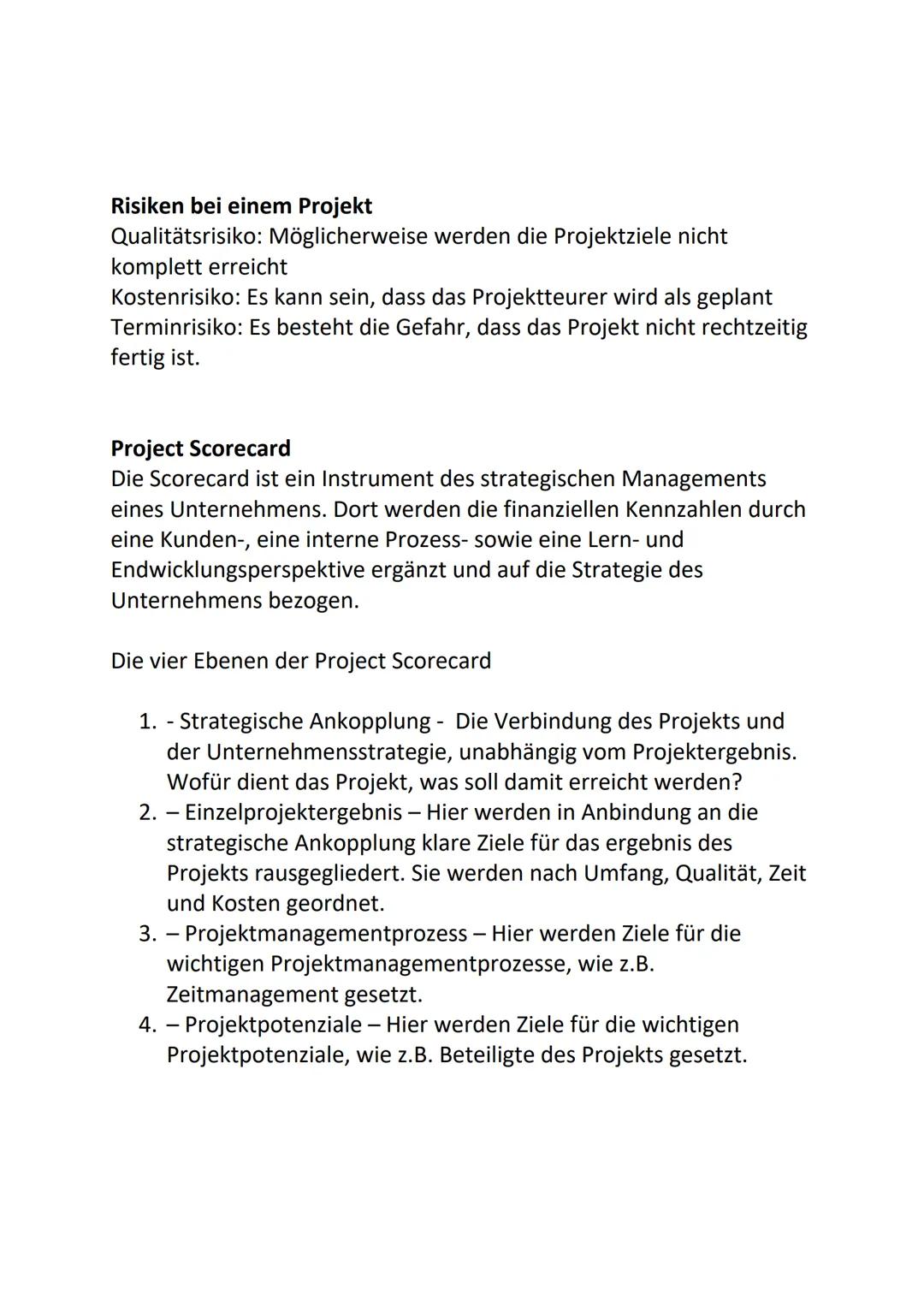 Projektmanagement
Definition
Projektmanagement ist die Planung, die Überwachung, die Steuerung
und der Abschluss eines Projekts.
Phasen eine
