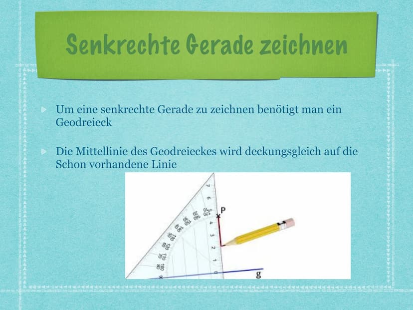 Grundbegriffe:
Was ist eine Strecke?
●
Eine Strecke ist die kürzeste Verbindung zwischen zwei Punkten.
Man bezeichnet dabei einen der beiden