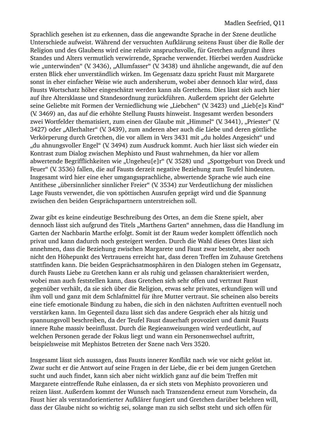 Madlen Seefried, Q11
Übungsaufsatz Dramenanalyse: Marthens Garten
Im Zeitraum des 18. bis 19. Jahrhunderts erfuhr die deutsche Literatur unt