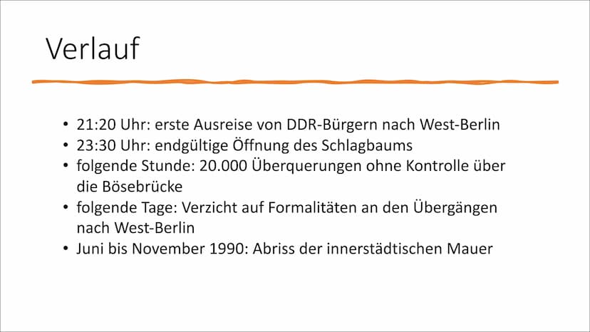 E
Mauerfall 1989 Gliederung
Vorgeschichte
Ursachen
Verlauf
Folgen
Quellen Vorgeschichte
Entspannungs-
politik von
1963 und
1972
Entspannungs