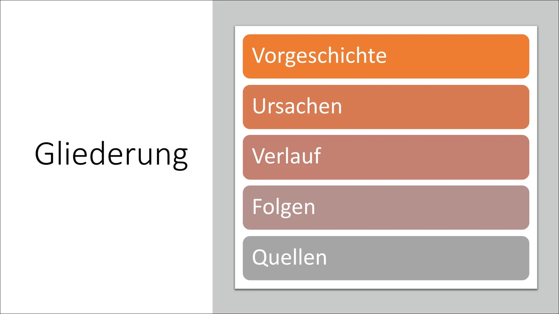 E
Mauerfall 1989 Gliederung
Vorgeschichte
Ursachen
Verlauf
Folgen
Quellen Vorgeschichte
Entspannungs-
politik von
1963 und
1972
Entspannungs