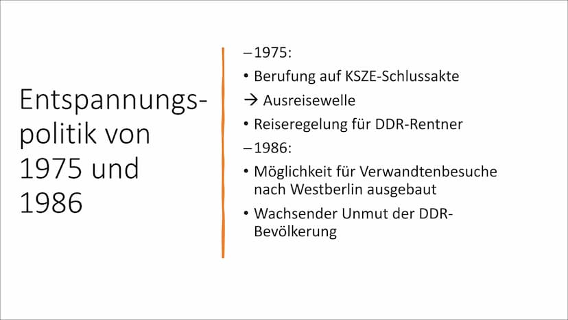 E
Mauerfall 1989 Gliederung
Vorgeschichte
Ursachen
Verlauf
Folgen
Quellen Vorgeschichte
Entspannungs-
politik von
1963 und
1972
Entspannungs