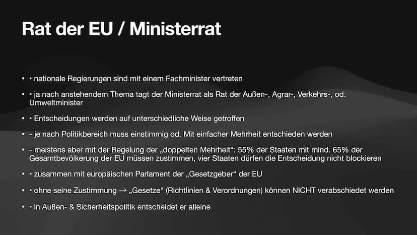 Organe der EU
Sozialwissenschaften
JETTE Europäische
Kommission
Europäisches Parlament
Europäisches
Parlament
Rat der Europäischen Union
Die