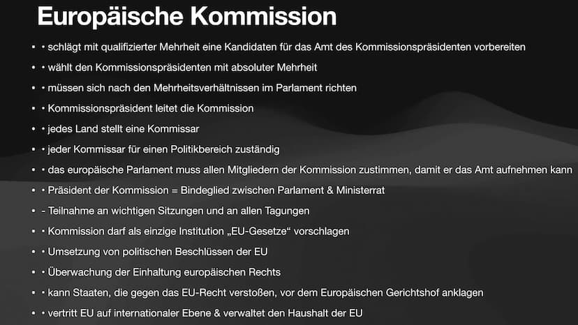 Organe der EU
Sozialwissenschaften
JETTE Europäische
Kommission
Europäisches Parlament
Europäisches
Parlament
Rat der Europäischen Union
Die