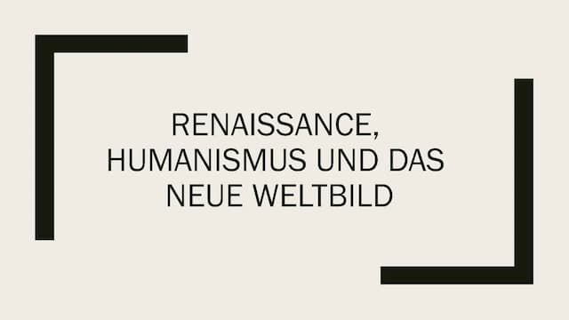 Know Humanismus und das neue Weltbild thumbnail