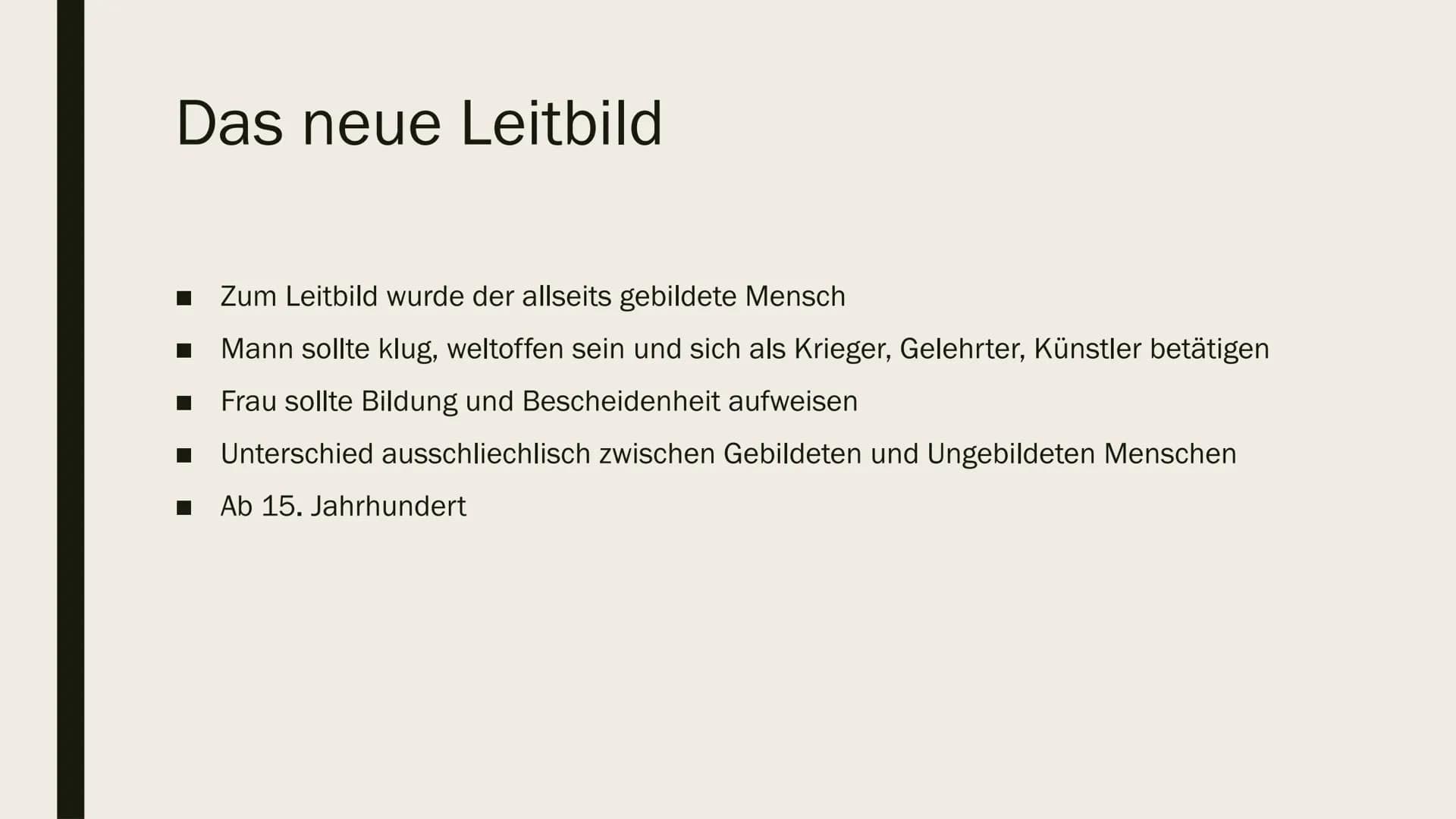 RENAISSANCE,
HUMANISMUS UND DAS
NEUE WELTBILD Renaissance
■Wiedergeburt der Antike
■ Übergang von Mittelalter zur Neuzeit (1400 bis ca. 1600