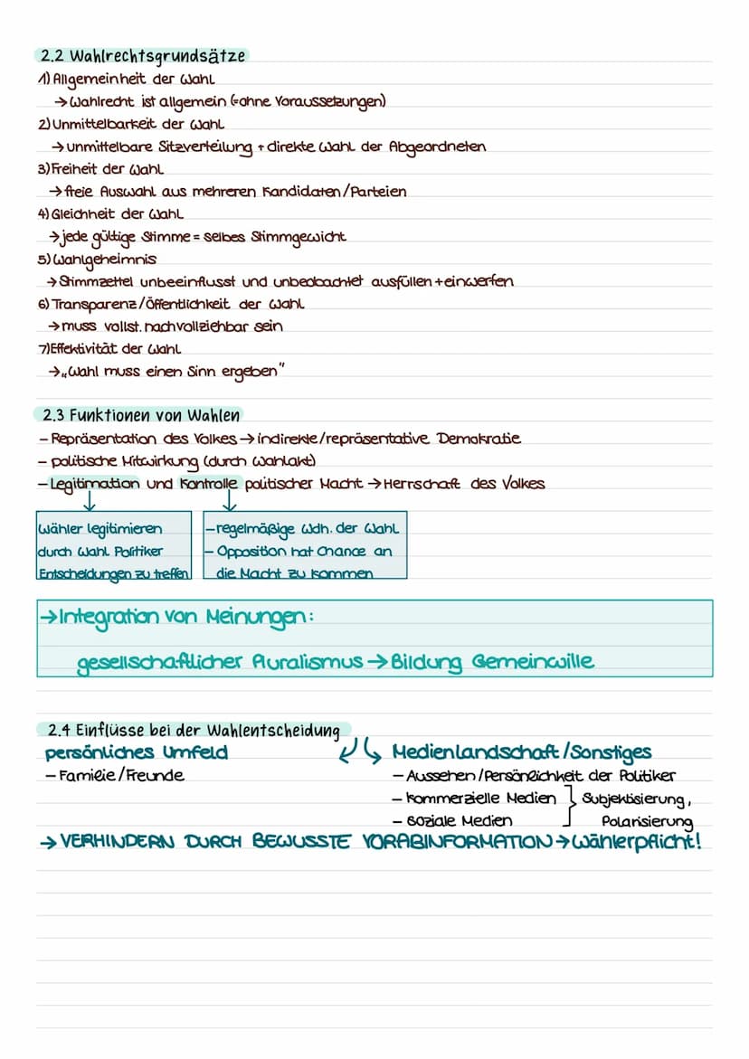 1. Themen
1) Wahlen
→ Bundestagswahl 2021
→ Wahlrechtsgrundsätze
→Funktionen von Wahlen
→ Einflüsse bei der Wahlentscheidung
→ Wahlsysteme
→