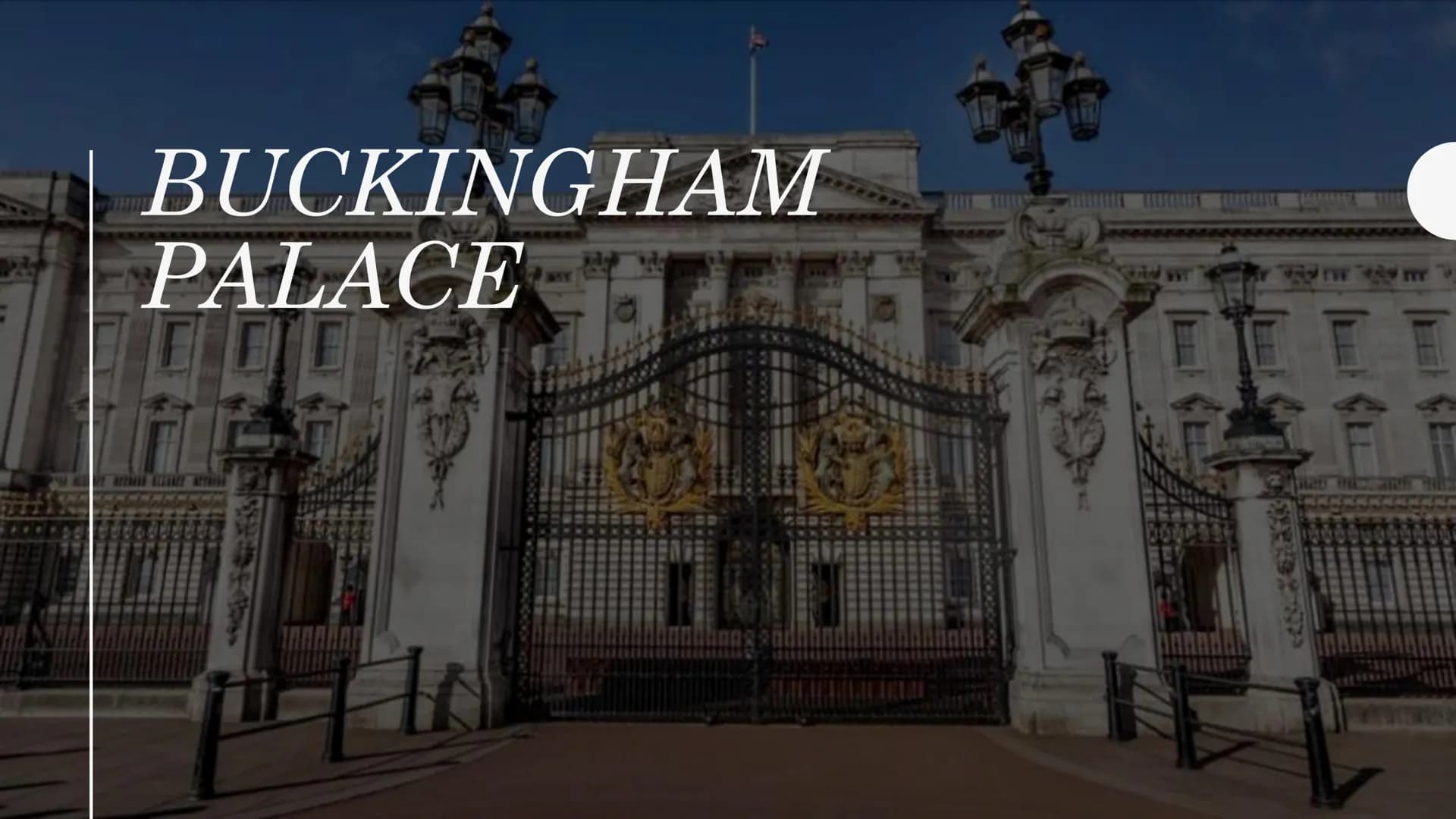 BUCKINGHAM
PALACE
000
ATTA ALEANCE ATTROR
TTT contents
●
history & contruction
rooms & residents
ceremony (changing of the guard) stvu.com/2