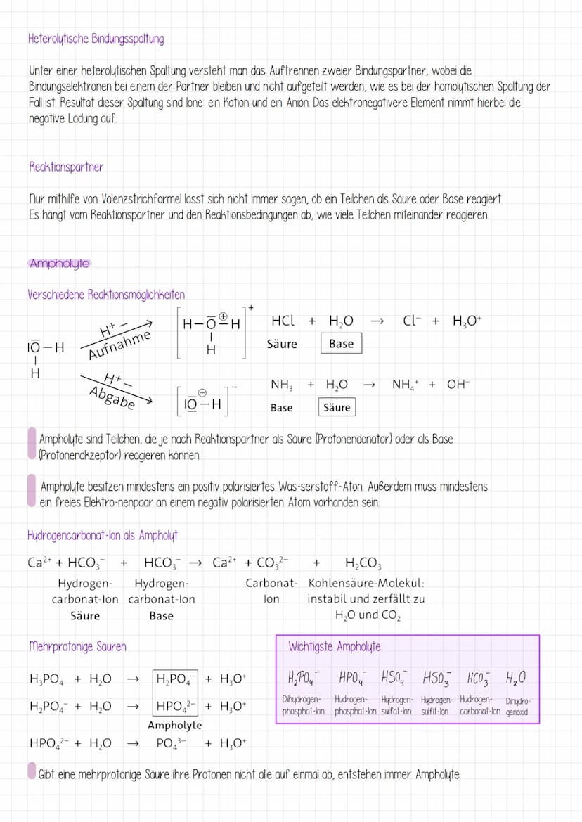 Eigenschaften saurer und basischer Lösungen
Saure Lösung
saurer Geschmack (Zitronensaft o Essig)
- Reagieren mit Carbonate und Hydrogencarbo