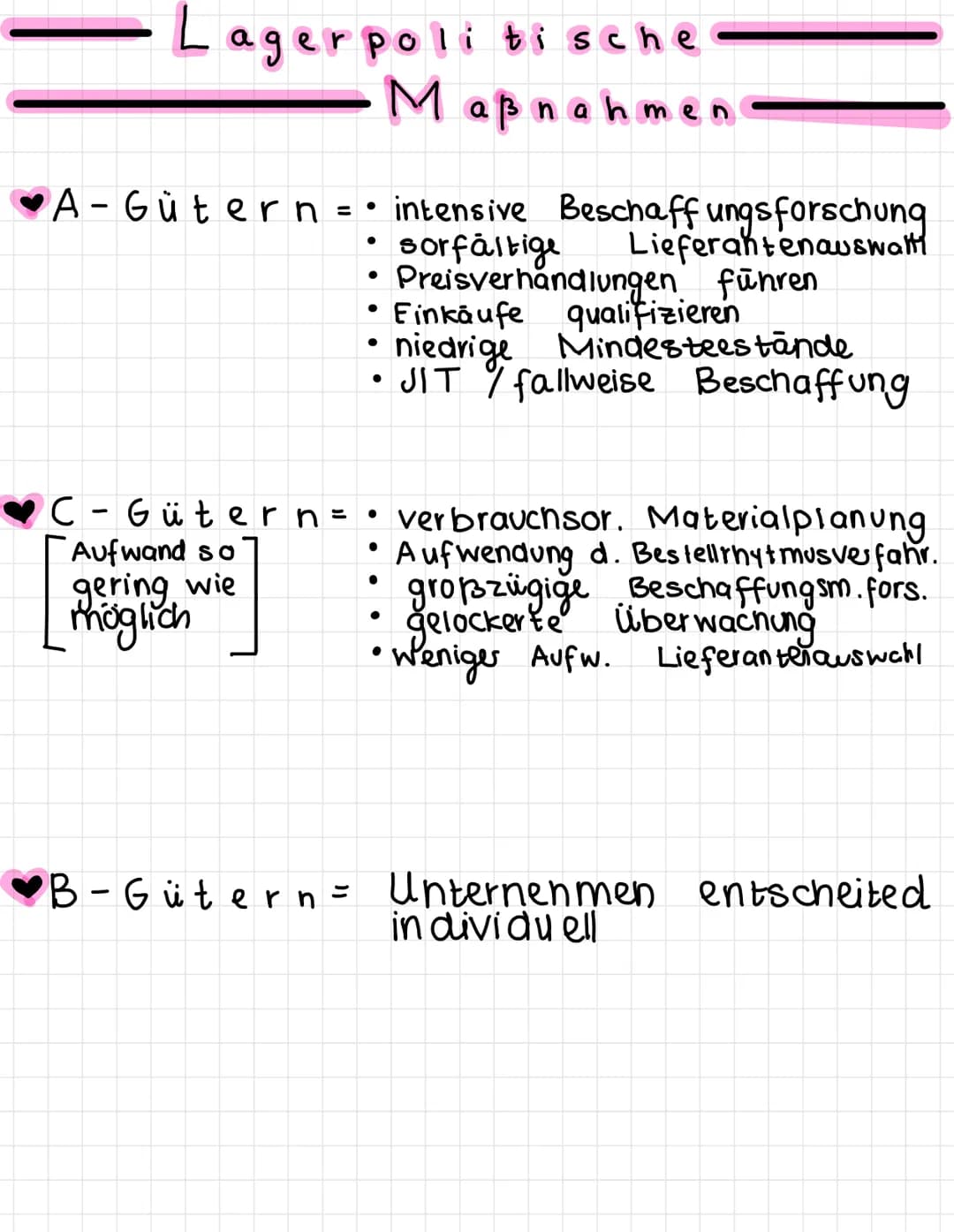  BRC
Bedarfsplanung /-arten
Brutto - Netto sekundärbedarf
✔ Optimale Bestellmenge
ABC - Analyse
Bedarfsplanung
Definition = Die
1. Primärbed