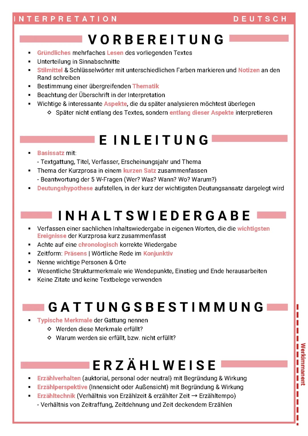 Texte interpretieren / Interpretation schreiben [Deutsch]