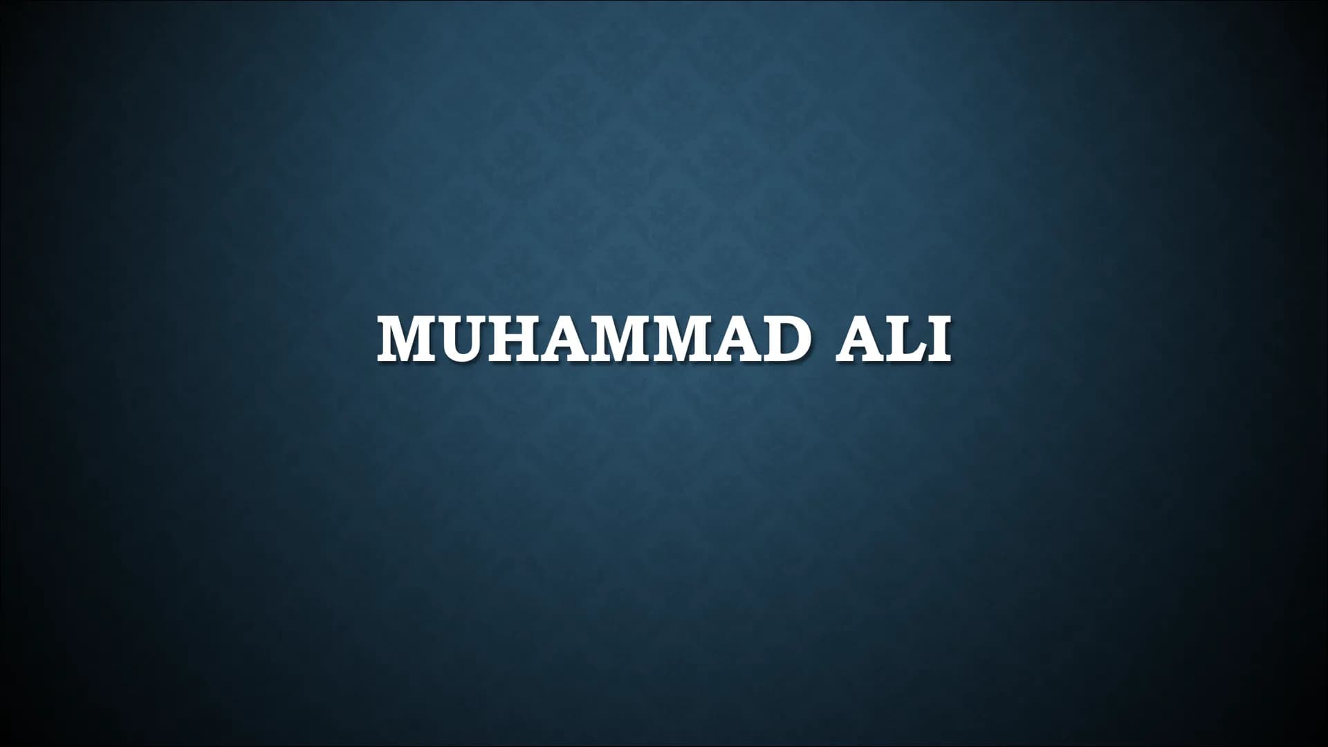 MUHAMMAD ALI ●
●
STECKBRIEF
US - Amerikanischer Box - Weltmeister.
• Begann das Boxtraining mit 12 Jahren.
Hatte einen Bruder Rahman Ali.
Wu