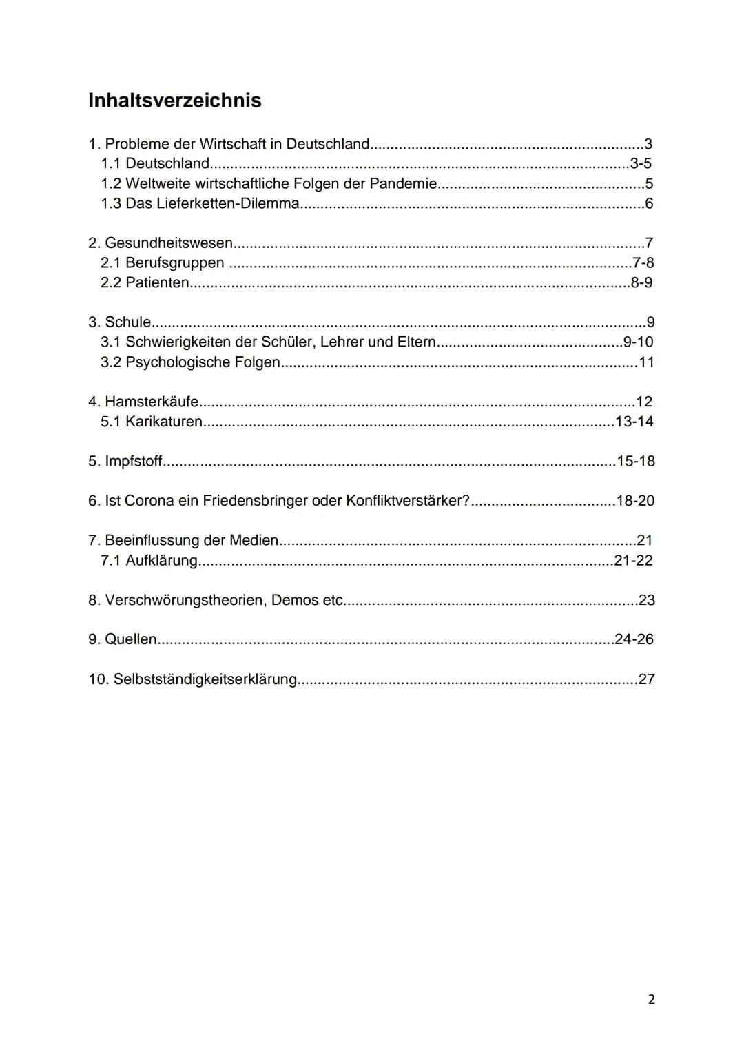 Freiherr-vom-Stein Gymnasium
Corona
Welt, Wirtschaft und Gesellschaft in der Pandemie
Risikogebiet
Name: Lea Rubin
Kurs: Sozialwissenschafte