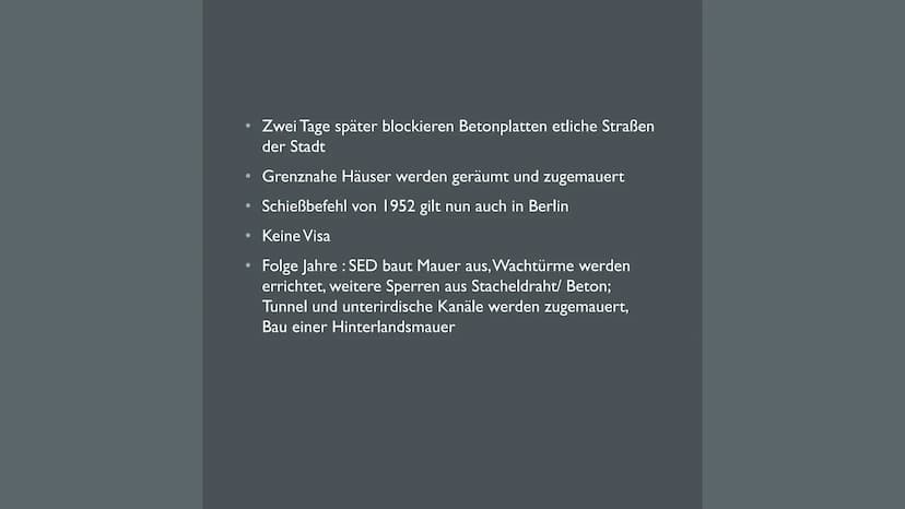 BAU DER
BERLINER
MAUER AGENDA
●
●
●
●
●
●
●
●
Definition
Gründe für den Mauerbau
Der Weg zum Mauerbau
Eckdaten
Aufbau
1961
Fluchtbewegung
To