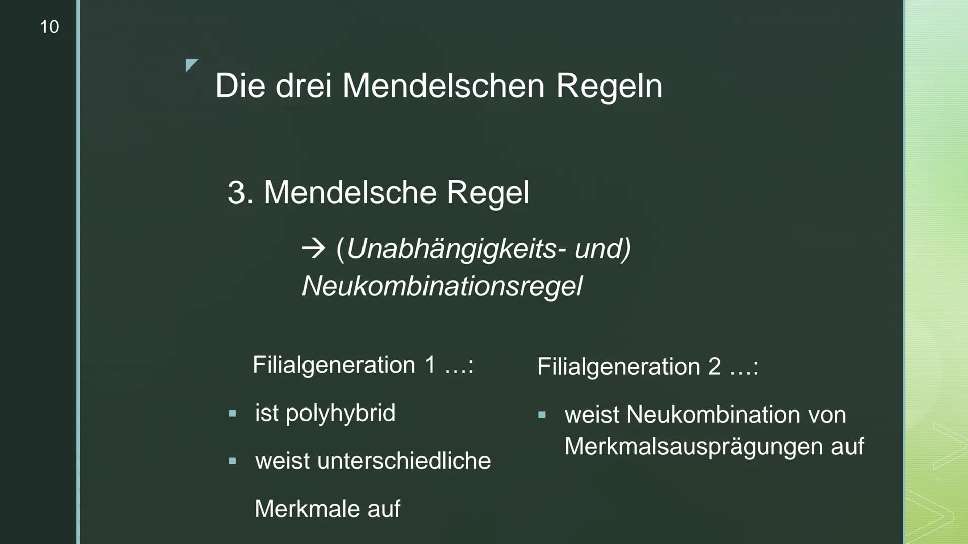 Vererbung - Die
Mendelschen Regeln
Genetik
Schunk, Nele, Q1c 2
Inhaltsverzeichnis
▪ Wer war Gregor Mendel?
Begriffserklärungen
▪ Die drei Me