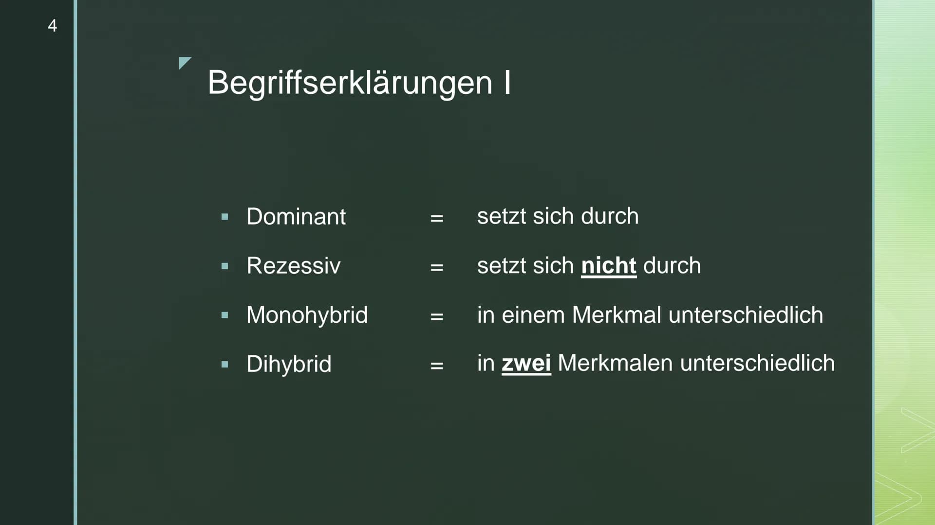 Vererbung - Die
Mendelschen Regeln
Genetik
Schunk, Nele, Q1c 2
Inhaltsverzeichnis
▪ Wer war Gregor Mendel?
Begriffserklärungen
▪ Die drei Me