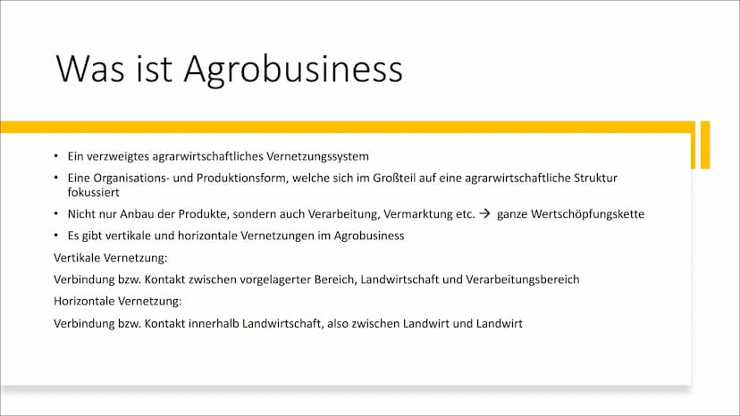 Markt- und
exportorientiertes
Agrobusiness als
zukunftsfähiger
Lösungsansatz?
Präsentation von Kinga
Klara Cecylia Janecki Inhalt dieser
Prä