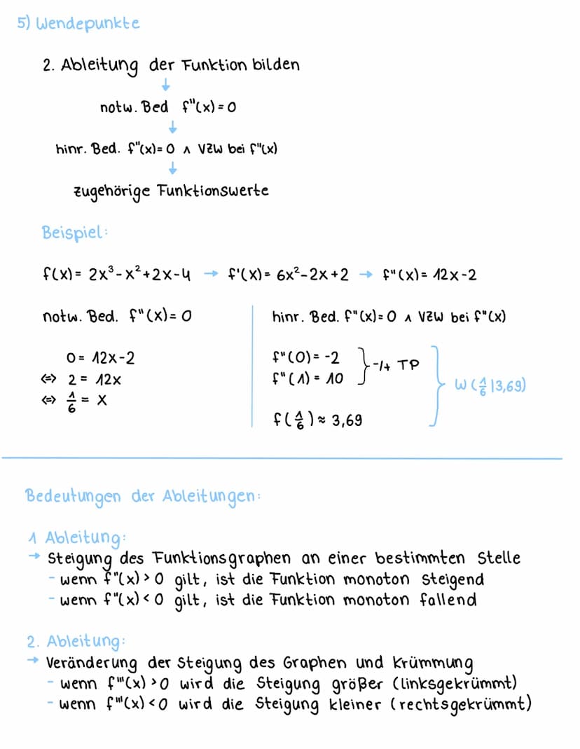 FUNKTIONSUNTERSUCHUNG (ganzrationale Funktion)
1) Symmetrieverhalten
für f(x) + f(-x) einsetzen
· wenn f(-x) = f(x) gilt, ist die Funktion a