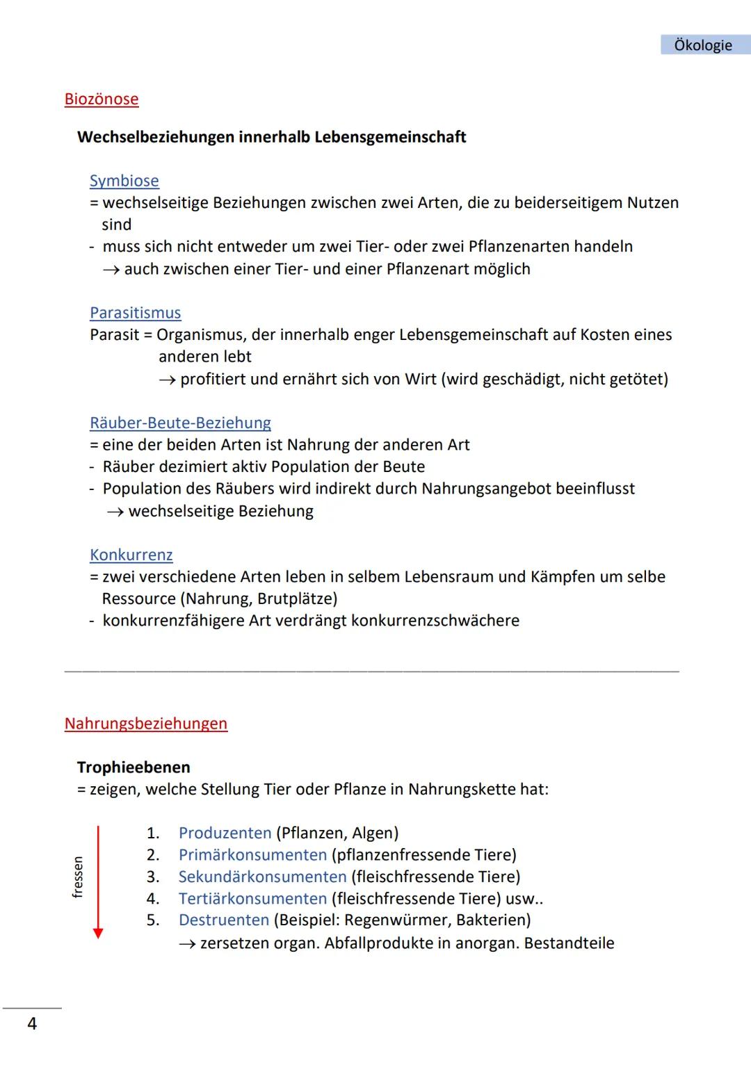 Ökologie

Ökologie

= befasst sich mit Wechselbeziehungen zwischen Lebewesen und ihrer Umwelt

wichtige Begriffe

Biosphäre Gesamtheit des v