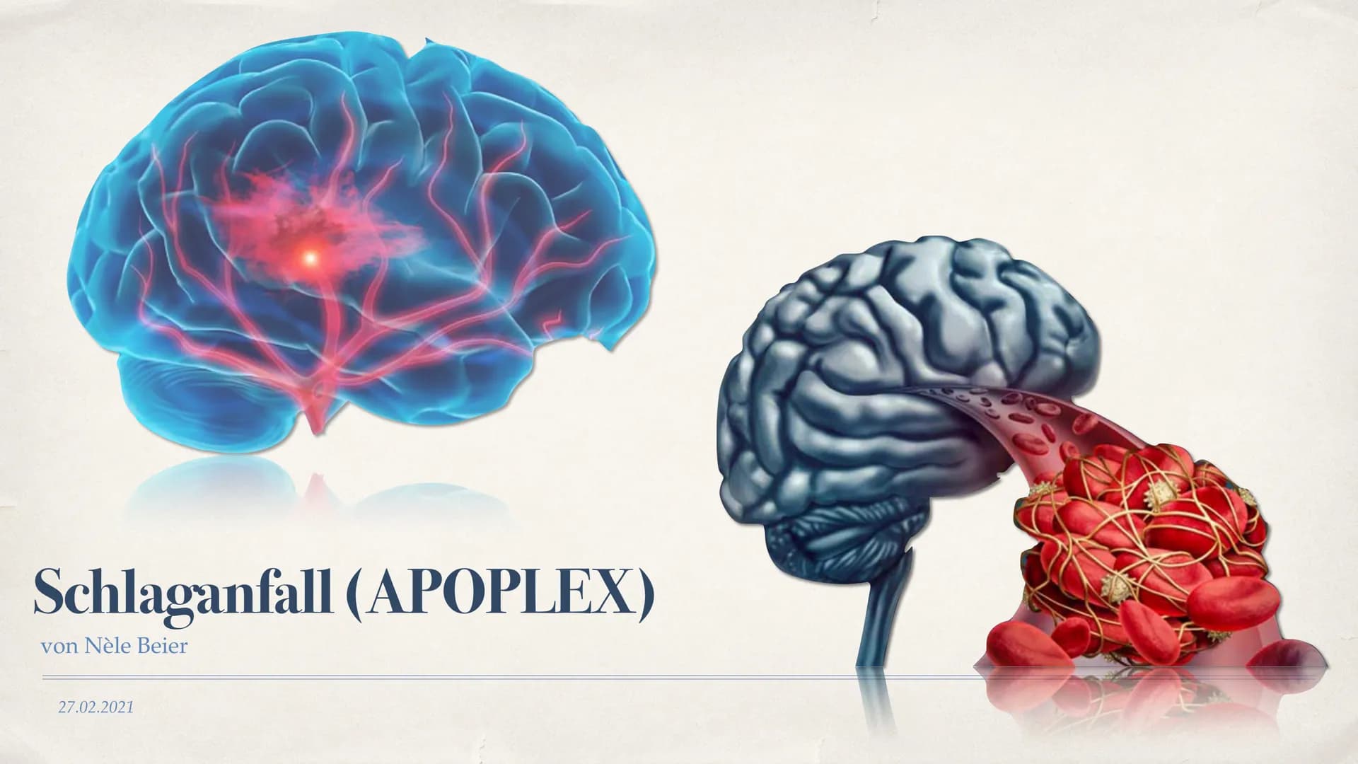 Schlaganfall (APOPLEX)
von Nèle Beier
27.02.2021 ,,Mit einem Schlag ist alles anders."
-Christine Hyung-Oak Lee
Christine Hyung-Oak Lee
TELL