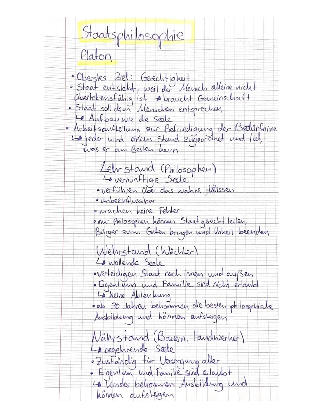 
<p>Platon, ein bedeutender antiker Philosoph, verfolgte in seiner Staatsphilosophie das oberste Ziel der Gerechtigkeit. Er war der Ansicht,