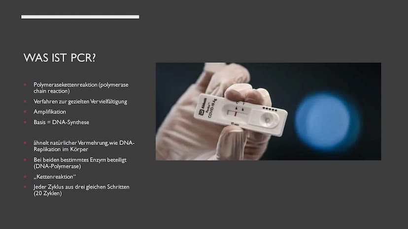 PCR UND GELELEKTROPHORESE INHALTSVERZEICHNIS
PCR
1. Was ist PCR?
2. Kary Mullis
3. Warum wird PCR durchgeführt
4. Was wird für die PCR-Reakt