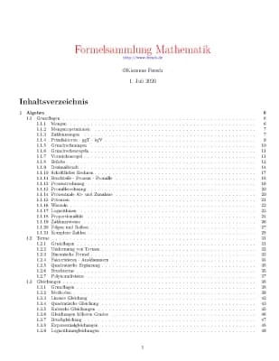 Know Mathe Zusammenfassung der Formeln thumbnail