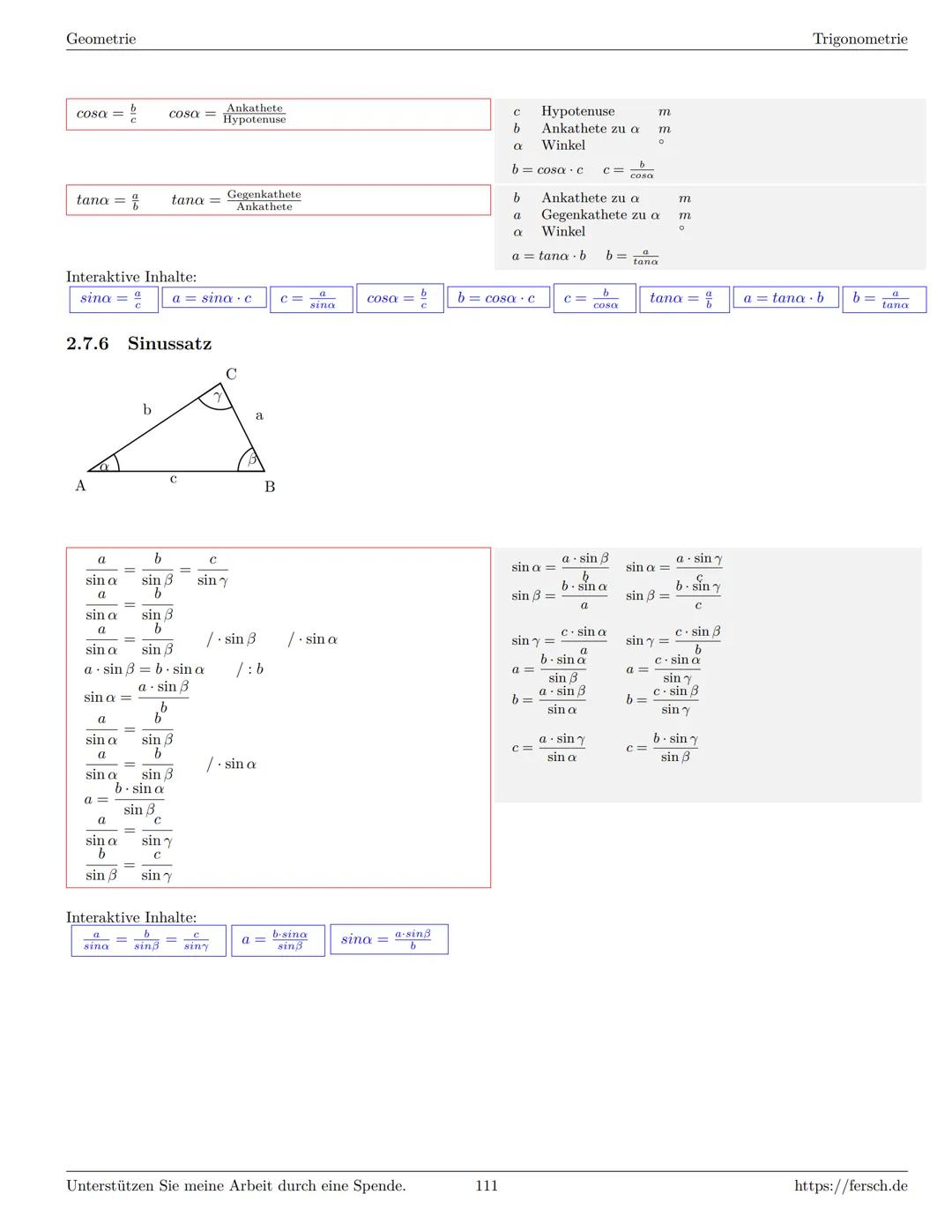 Inhaltsverzeichnis
1 Algebra
1.1 Grundlagen
Formelsammlung Mathematik
1.1.1 Mengen
1.1.2 Mengenoperationen
1.1.3 Zahlenmengen
1.1.4 Primfakt