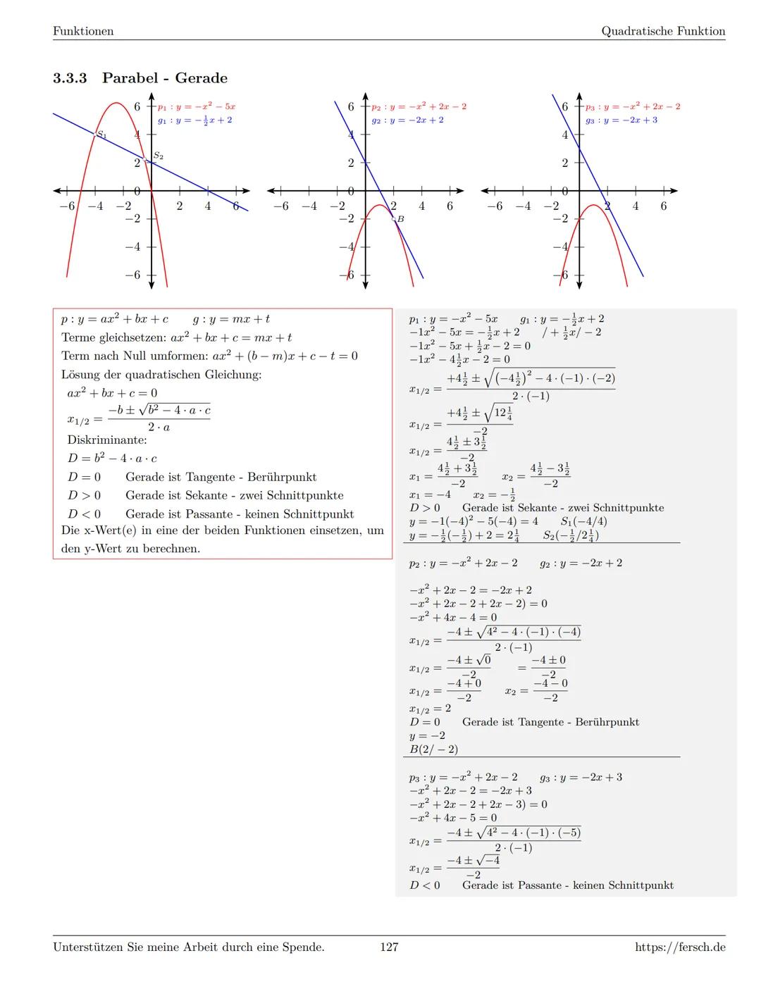 Inhaltsverzeichnis
1 Algebra
1.1 Grundlagen
Formelsammlung Mathematik
1.1.1 Mengen
1.1.2 Mengenoperationen
1.1.3 Zahlenmengen
1.1.4 Primfakt