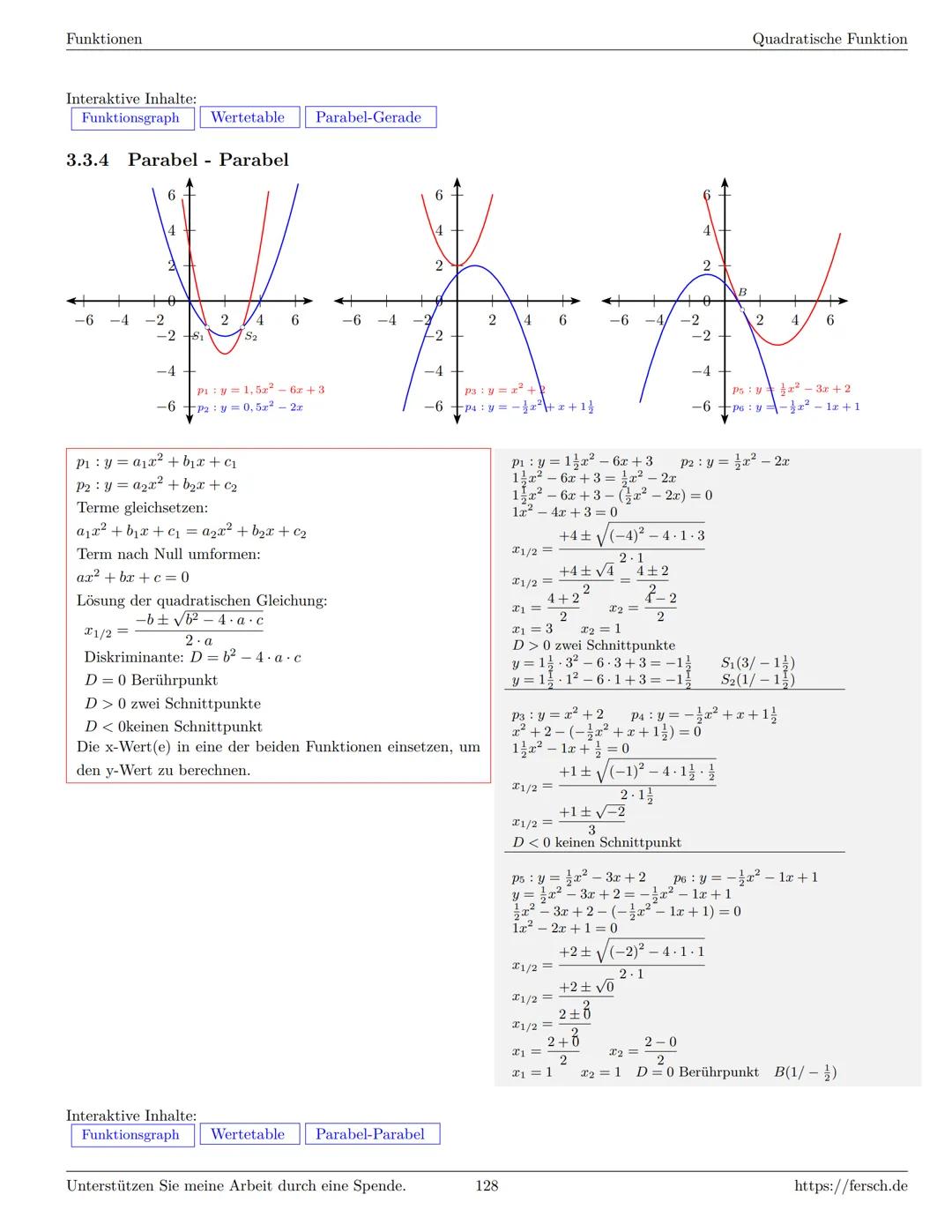 Inhaltsverzeichnis
1 Algebra
1.1 Grundlagen
Formelsammlung Mathematik
1.1.1 Mengen
1.1.2 Mengenoperationen
1.1.3 Zahlenmengen
1.1.4 Primfakt