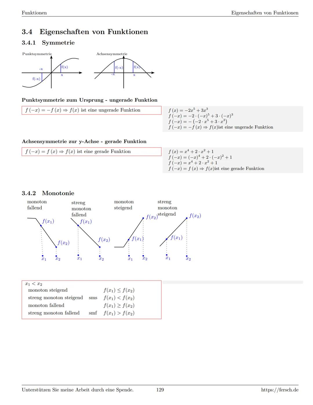 Inhaltsverzeichnis
1 Algebra
1.1 Grundlagen
Formelsammlung Mathematik
1.1.1 Mengen
1.1.2 Mengenoperationen
1.1.3 Zahlenmengen
1.1.4 Primfakt