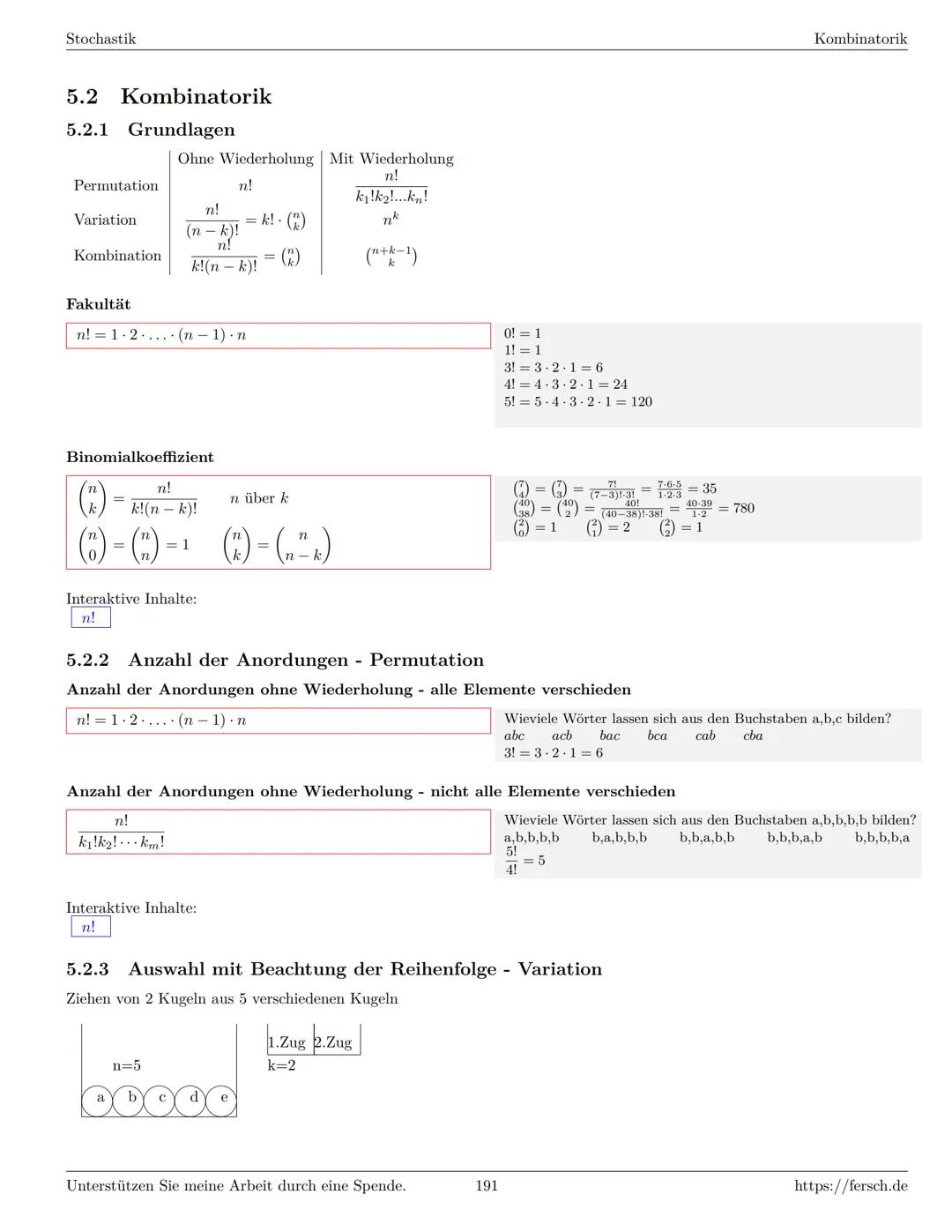 Inhaltsverzeichnis
1 Algebra
1.1 Grundlagen
Formelsammlung Mathematik
1.1.1 Mengen
1.1.2 Mengenoperationen
1.1.3 Zahlenmengen
1.1.4 Primfakt