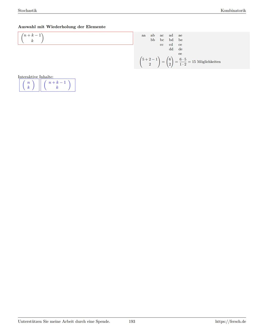 Inhaltsverzeichnis
1 Algebra
1.1 Grundlagen
Formelsammlung Mathematik
1.1.1 Mengen
1.1.2 Mengenoperationen
1.1.3 Zahlenmengen
1.1.4 Primfakt