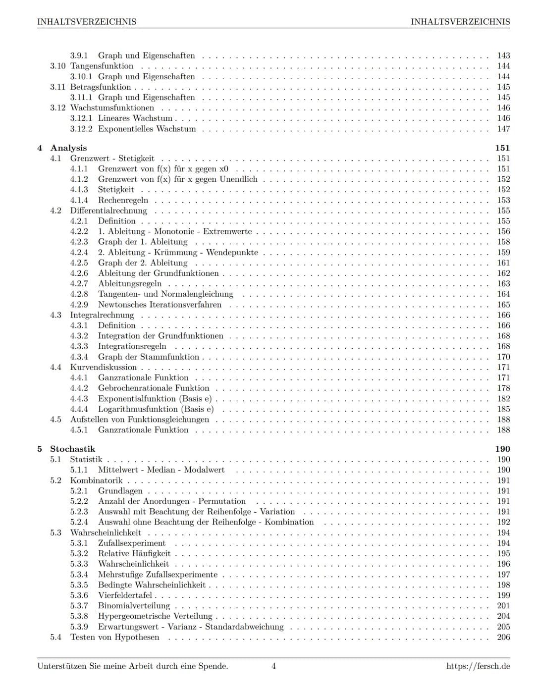 Inhaltsverzeichnis
1 Algebra
1.1 Grundlagen
Formelsammlung Mathematik
1.1.1 Mengen
1.1.2 Mengenoperationen
1.1.3 Zahlenmengen
1.1.4 Primfakt