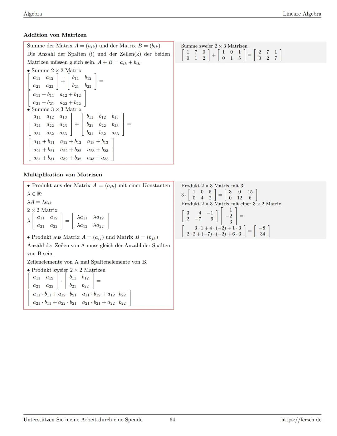 Inhaltsverzeichnis
1 Algebra
1.1 Grundlagen
Formelsammlung Mathematik
1.1.1 Mengen
1.1.2 Mengenoperationen
1.1.3 Zahlenmengen
1.1.4 Primfakt