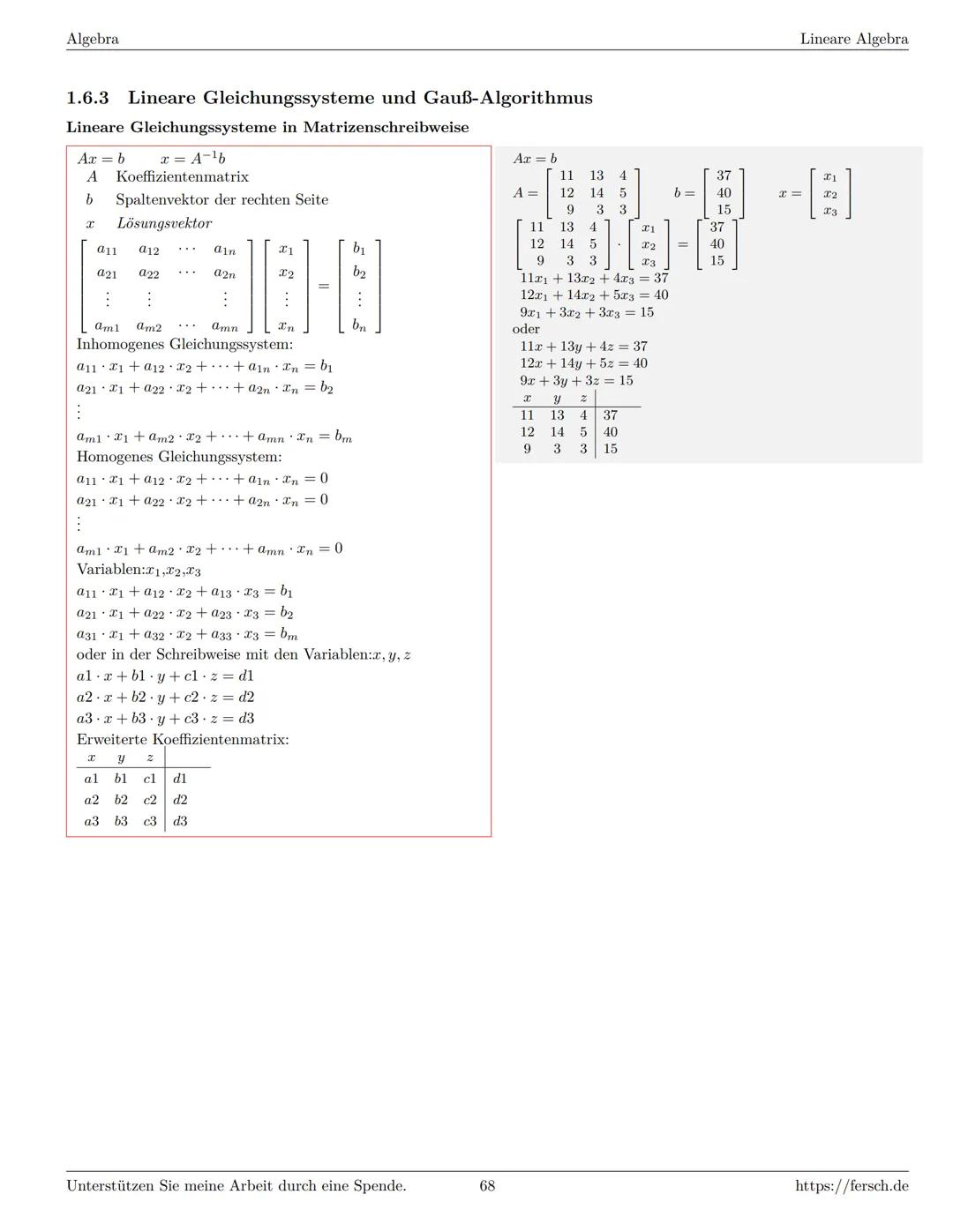 Inhaltsverzeichnis
1 Algebra
1.1 Grundlagen
Formelsammlung Mathematik
1.1.1 Mengen
1.1.2 Mengenoperationen
1.1.3 Zahlenmengen
1.1.4 Primfakt