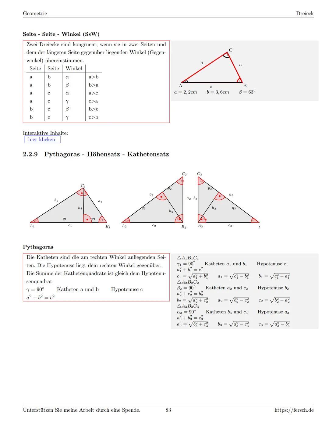 Inhaltsverzeichnis
1 Algebra
1.1 Grundlagen
Formelsammlung Mathematik
1.1.1 Mengen
1.1.2 Mengenoperationen
1.1.3 Zahlenmengen
1.1.4 Primfakt