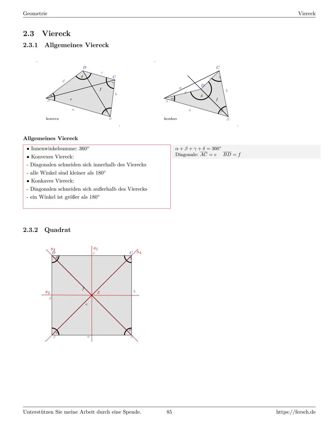 Inhaltsverzeichnis
1 Algebra
1.1 Grundlagen
Formelsammlung Mathematik
1.1.1 Mengen
1.1.2 Mengenoperationen
1.1.3 Zahlenmengen
1.1.4 Primfakt