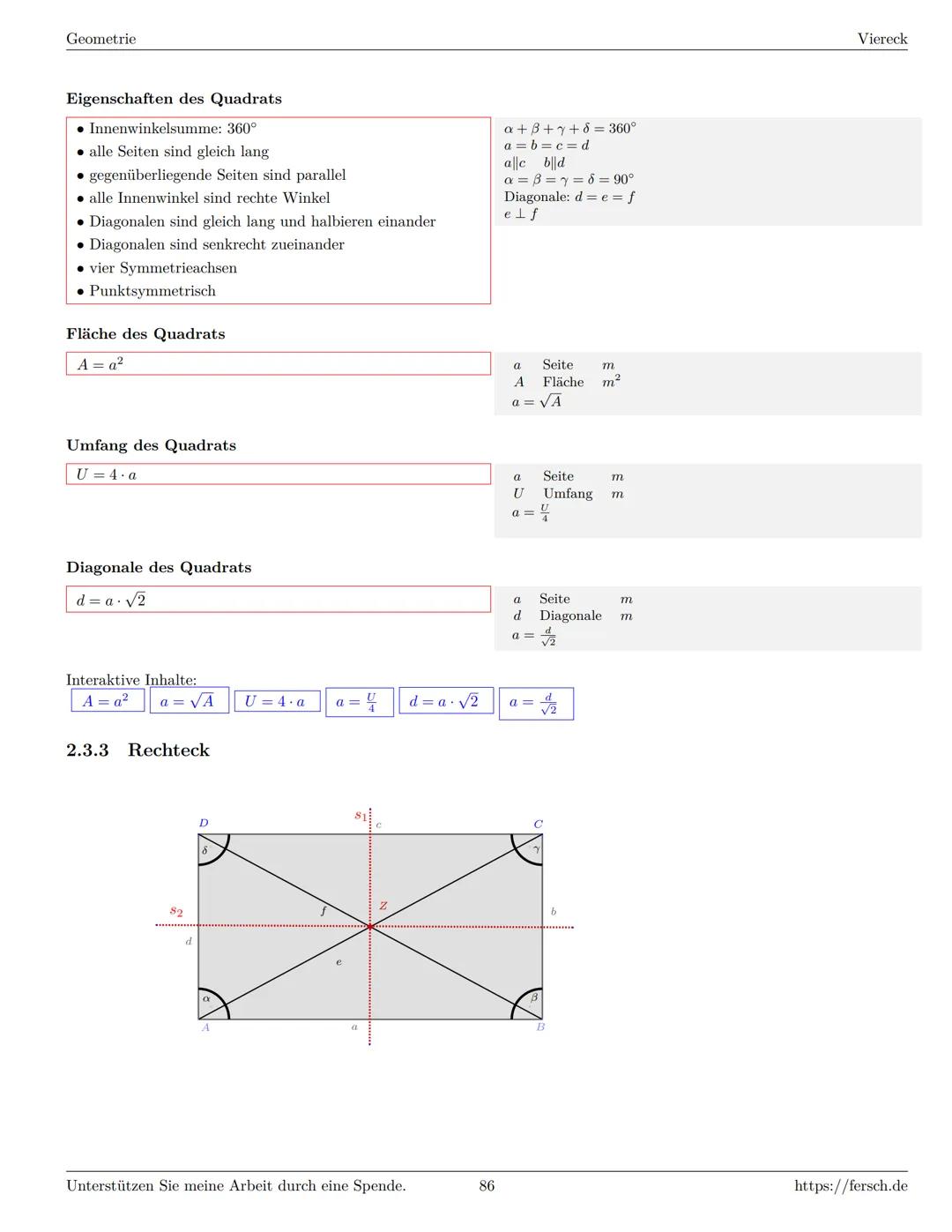 Inhaltsverzeichnis
1 Algebra
1.1 Grundlagen
Formelsammlung Mathematik
1.1.1 Mengen
1.1.2 Mengenoperationen
1.1.3 Zahlenmengen
1.1.4 Primfakt