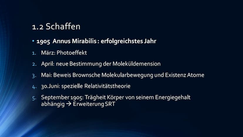 Die Relativität von
Raum und Zeit
EIN VORTRAG VON VIVIEN HABERECHT UND NELLY SCHIERIG
AND
ANKAR
THE CHA
BREAL MAL KI HI
116 11 Gliederung
1.