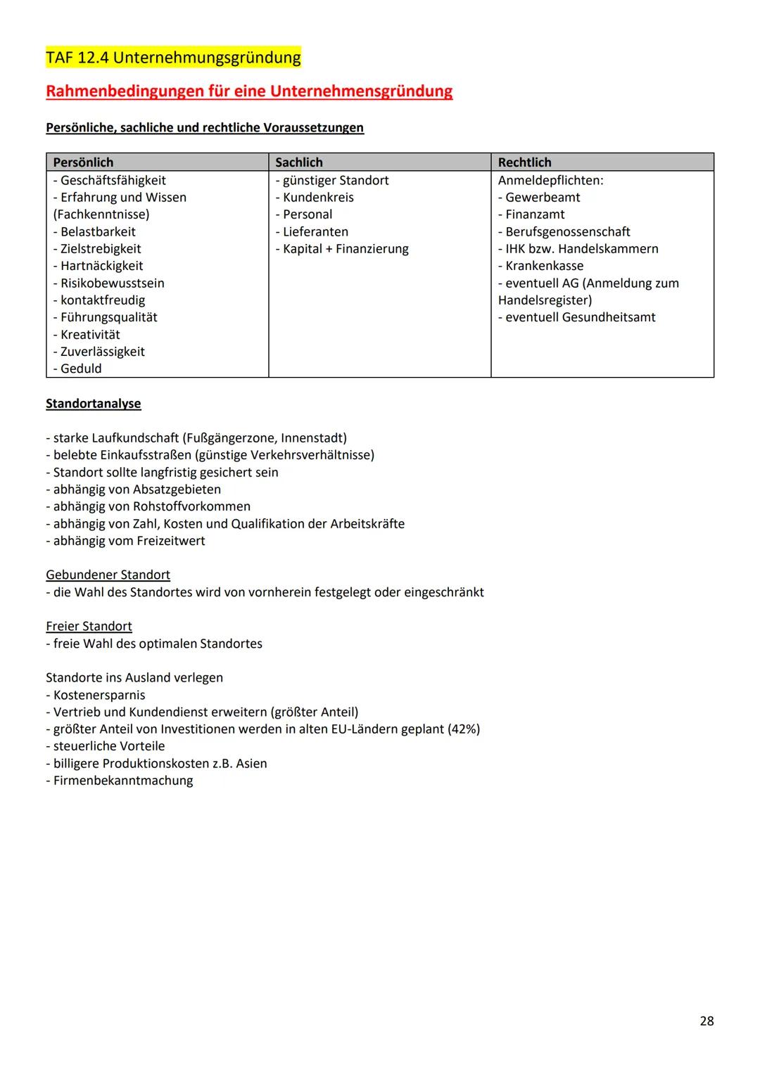 TAF 12.1 Marketing
Arten und Methoden der Marktforschung
Definition:
Ziele:
Mit Marketing wird ein Unternehmen vom Markt hergeführt. Der Kun