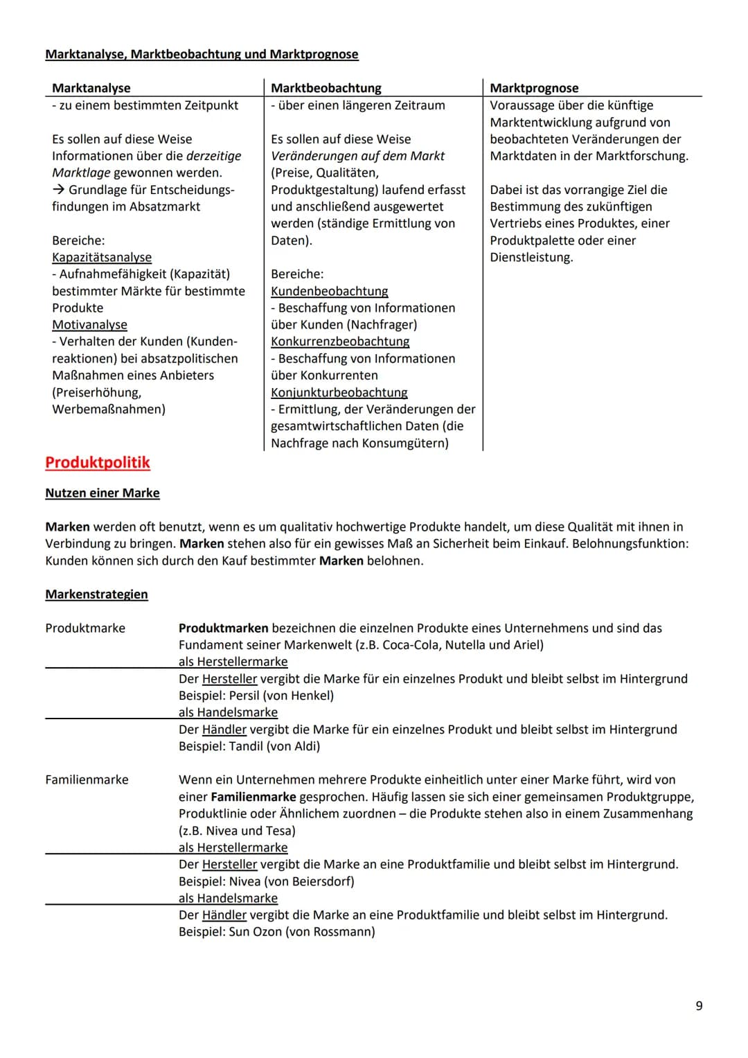 TAF 12.1 Marketing
Arten und Methoden der Marktforschung
Definition:
Ziele:
Mit Marketing wird ein Unternehmen vom Markt hergeführt. Der Kun