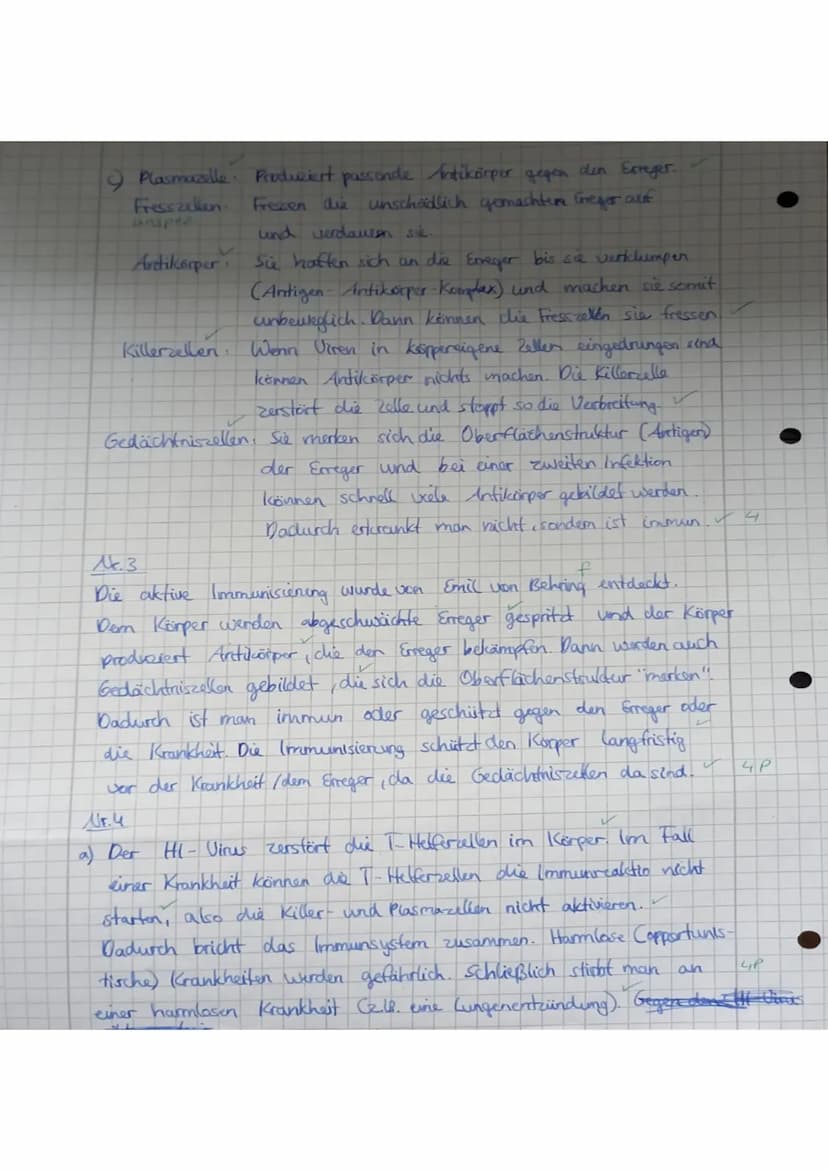 Datum: 11.05.2017
Punkte:
23 /29,5P
!!SCHREIBT SO VIEL WIE NÖTIG ABER SO WENIG WIE MÖGLICH!!
Aufgabe 1: Viele gefährliche Krankheiten werden