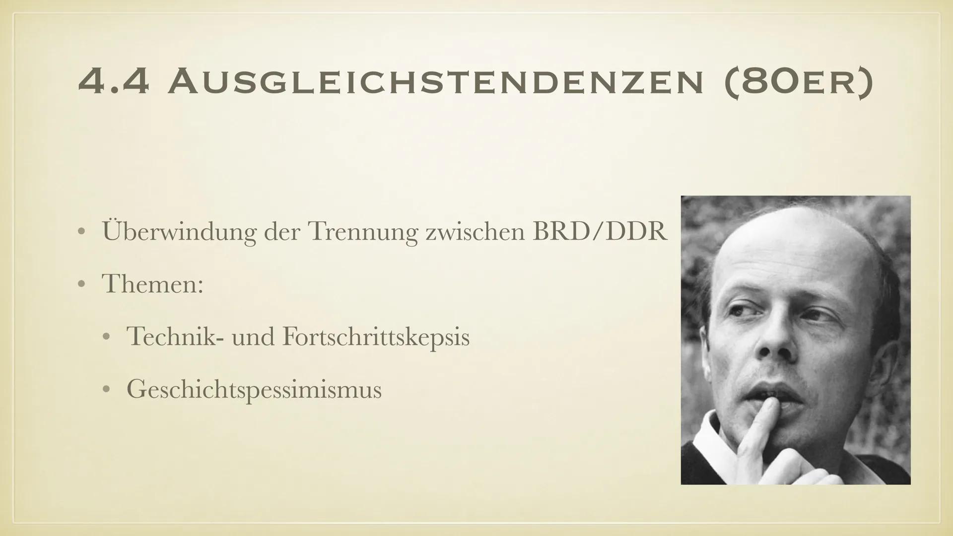 Die Literatur in der BRD (1945-1989)
Historischer Einblick:
: Ende des Zweiten Weltkrieges mit der bedingungslosen Kapitulation
●
Deutschlan