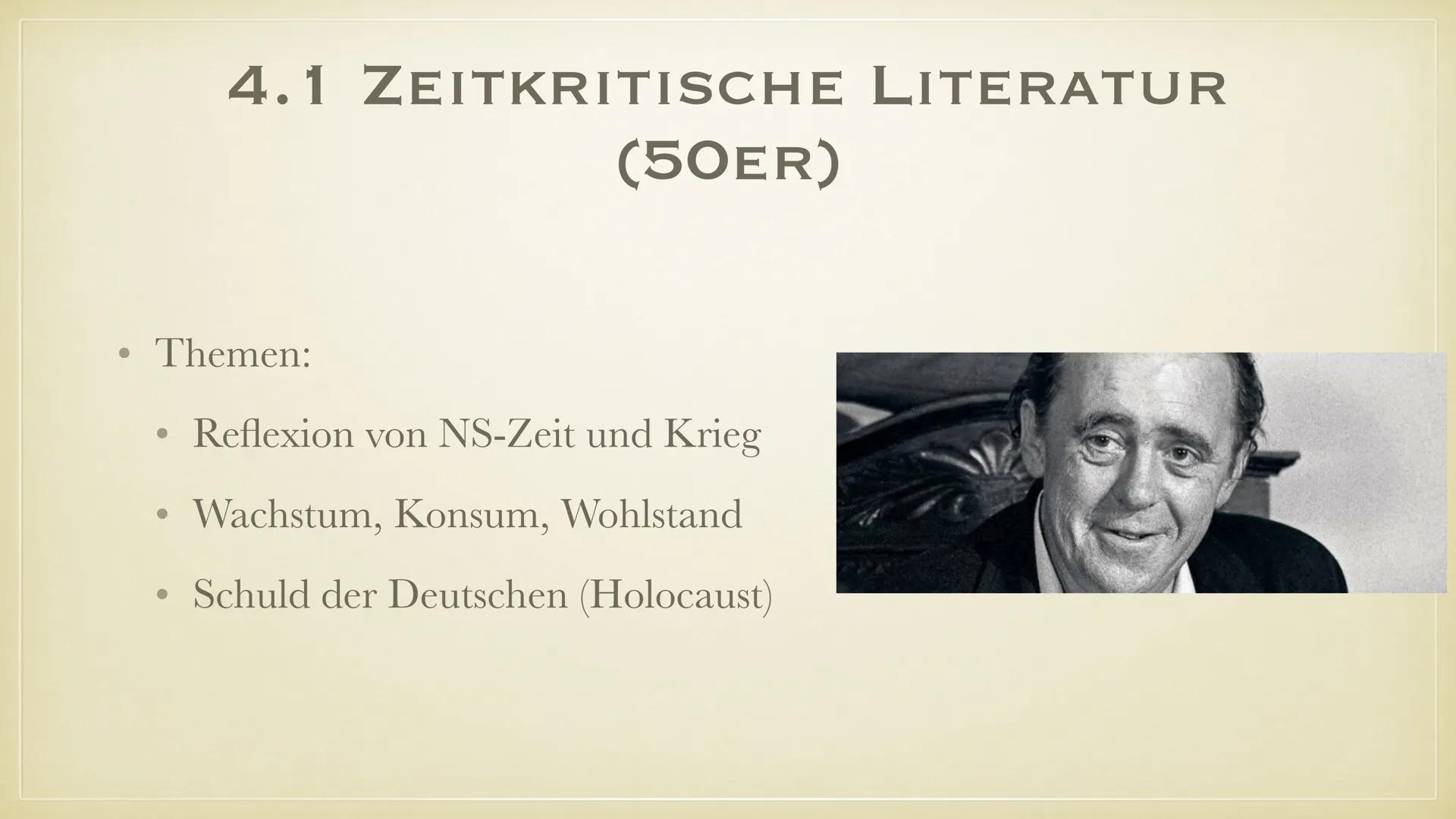 Die Literatur in der BRD (1945-1989)
Historischer Einblick:
: Ende des Zweiten Weltkrieges mit der bedingungslosen Kapitulation
●
Deutschlan